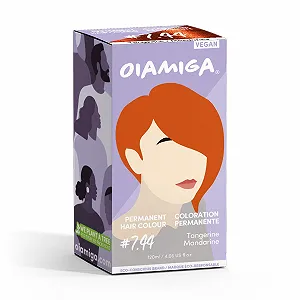 Стійка фарба для волосся Oiamiga Tangerine з натуральними інгредієнтами 120 мл synthetic.ua - Фото 1