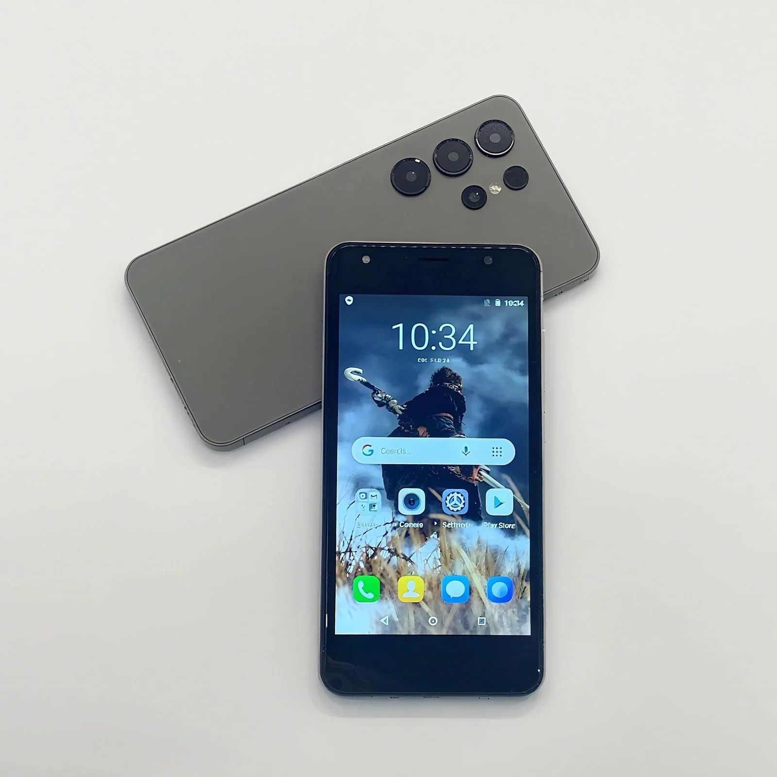Мобильный телефон 5.0 дюймов 2GB RAM + 16GB ROM/TF 128GB Dual Camera 4G LTE FDD TDD Dual SIM для начинающих Темно-серый, фото №5