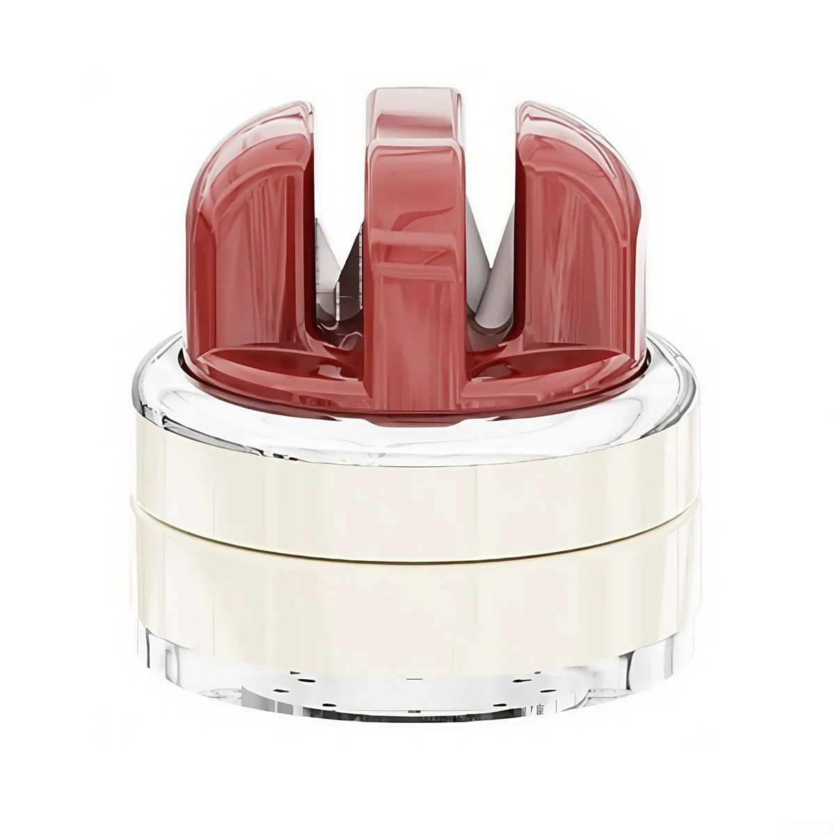 Точилка кухонна з присоскою та системою двох пазів червоне, фото №1 Точилка кухонна з присоскою та системою двох пазів червоне, фото №1