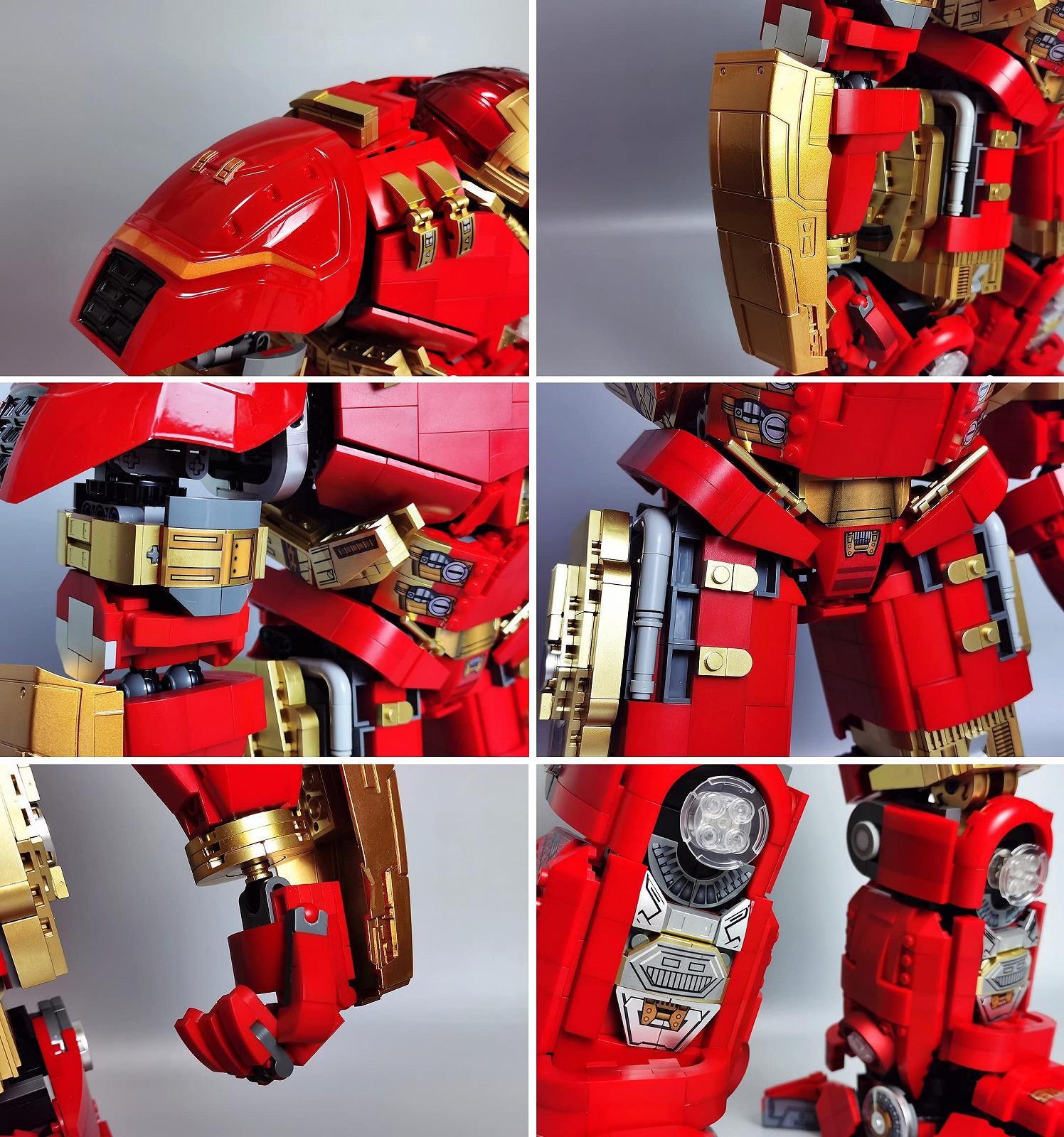 Набор Auforua Technik Hulkbuster модельный с LED подсветкой 4123 детали, фото №4