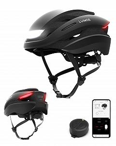 Шлем Lumos Ultra Smart Bicycle с передним и задним светом (LED), указателем поворота, стоп-сигналами и Bluetooth. Размер: 54-61 см. - Фото 1