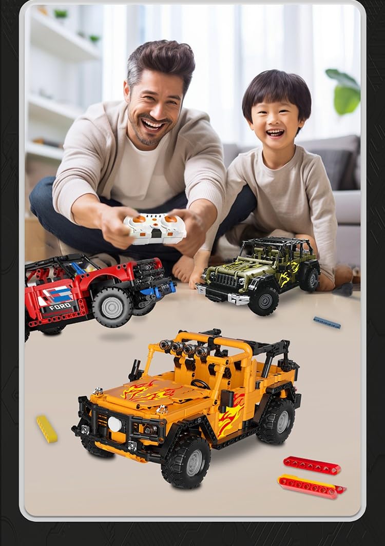 Игровой набор Happy Build YC-23040 Внедорожный автомобиль с дистанционным управлением 790 деталей, фото №3