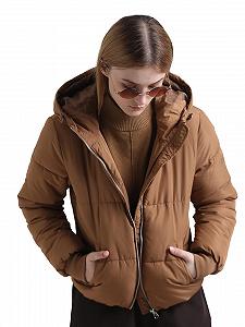 Куртка з капюшоном JdY Damen Jdynewerica Short Hood Jacket OTW Noos стьобана synthetic.ua - Фото 1