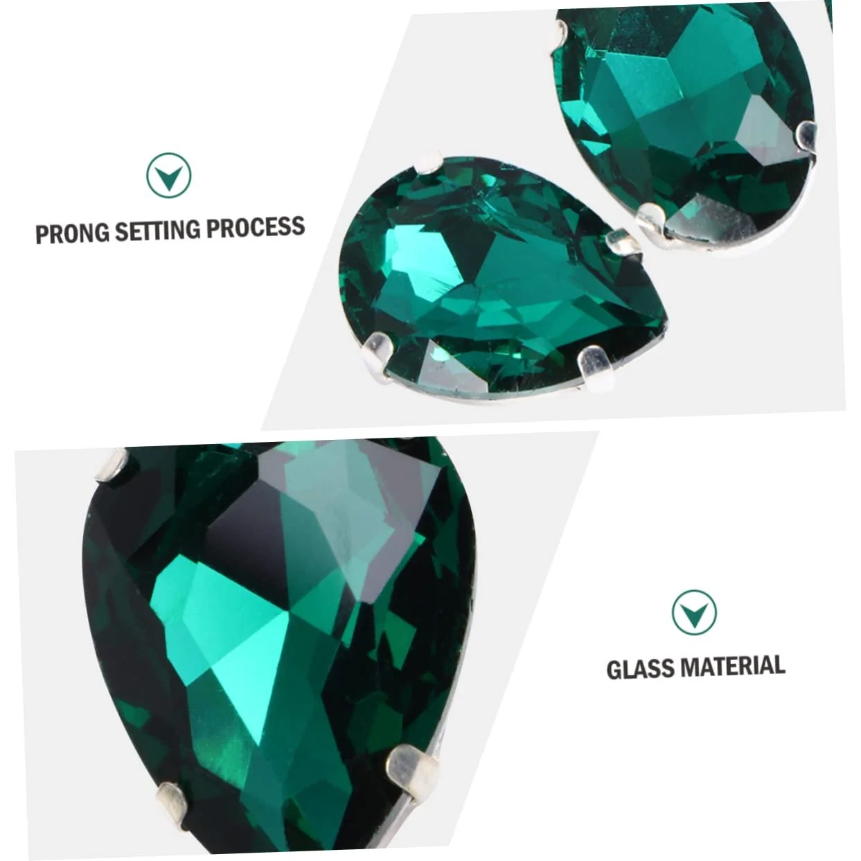 Стрази Різні Форми NUOBESTY 50 шт. Різнокольорові, фото №3