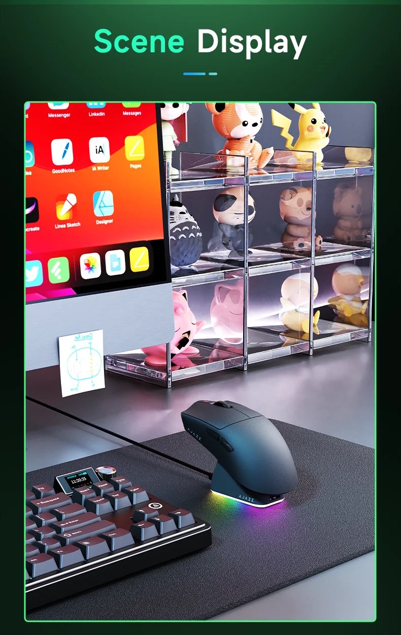 Мышь AJAZZ AJ139P NL V3 Ultra PAW3950 42000DPI Black + кейс, фото №15