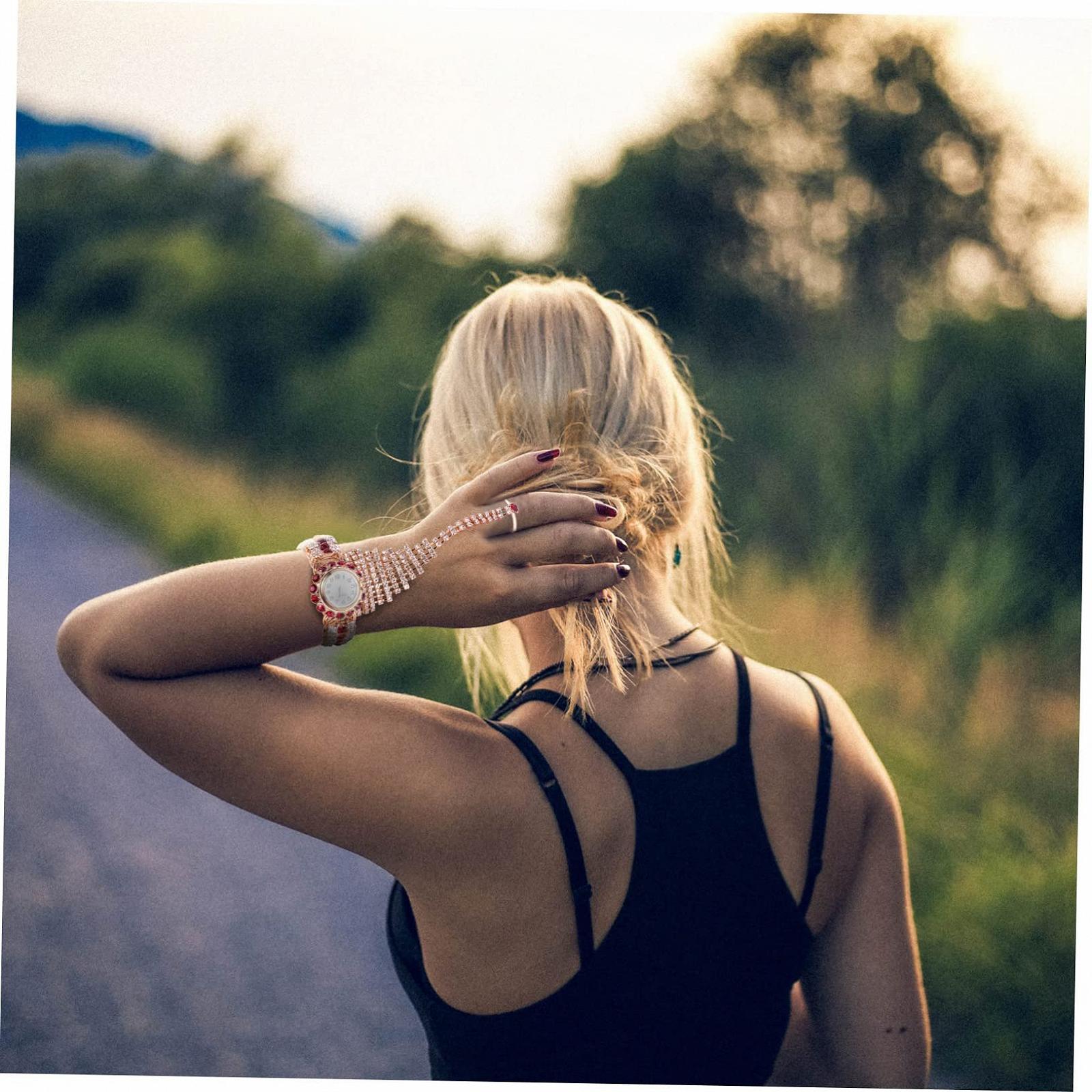 Кольцо-часы LIFKOME Женские Рождественские Подарки Сплав Красный, фото №6