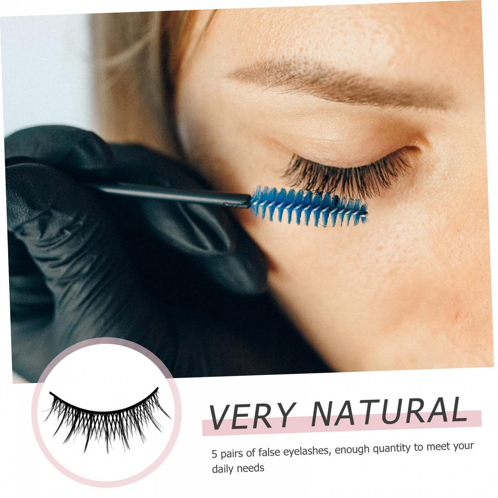 Фальшиві вії Angoily 5 пар косметичні хімічні волокна, фото №4