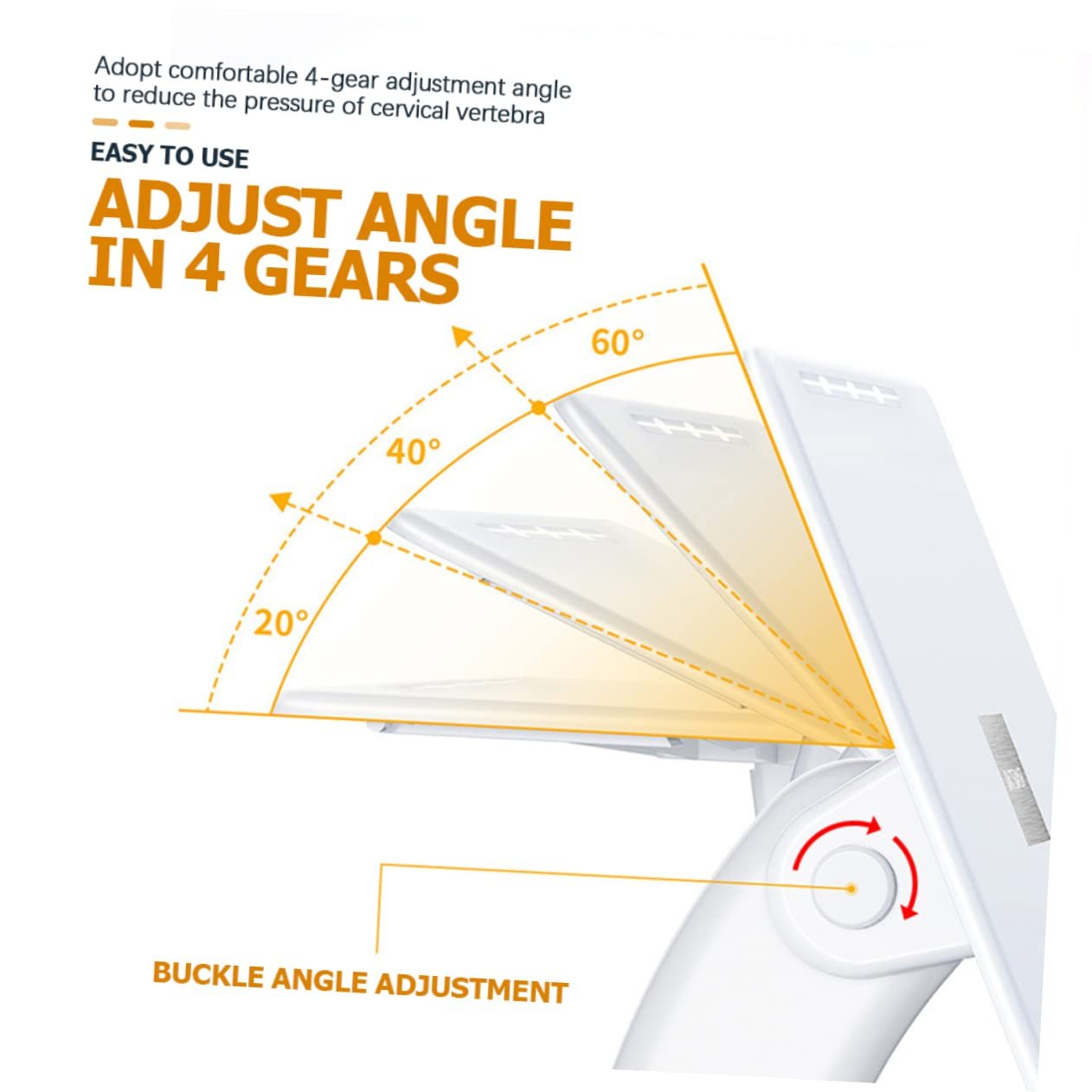 Підставка для ноутбука Uonlytech Ергономічна регульована для столу, стабільна для навчання, фото №9
