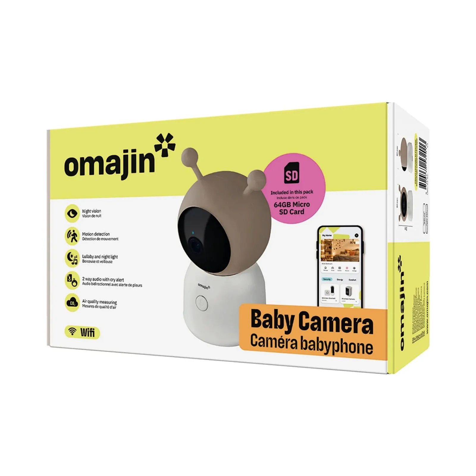 Камера відеоняні Omajin OBC-01-EC IR LED SD 64 GB, фото №7