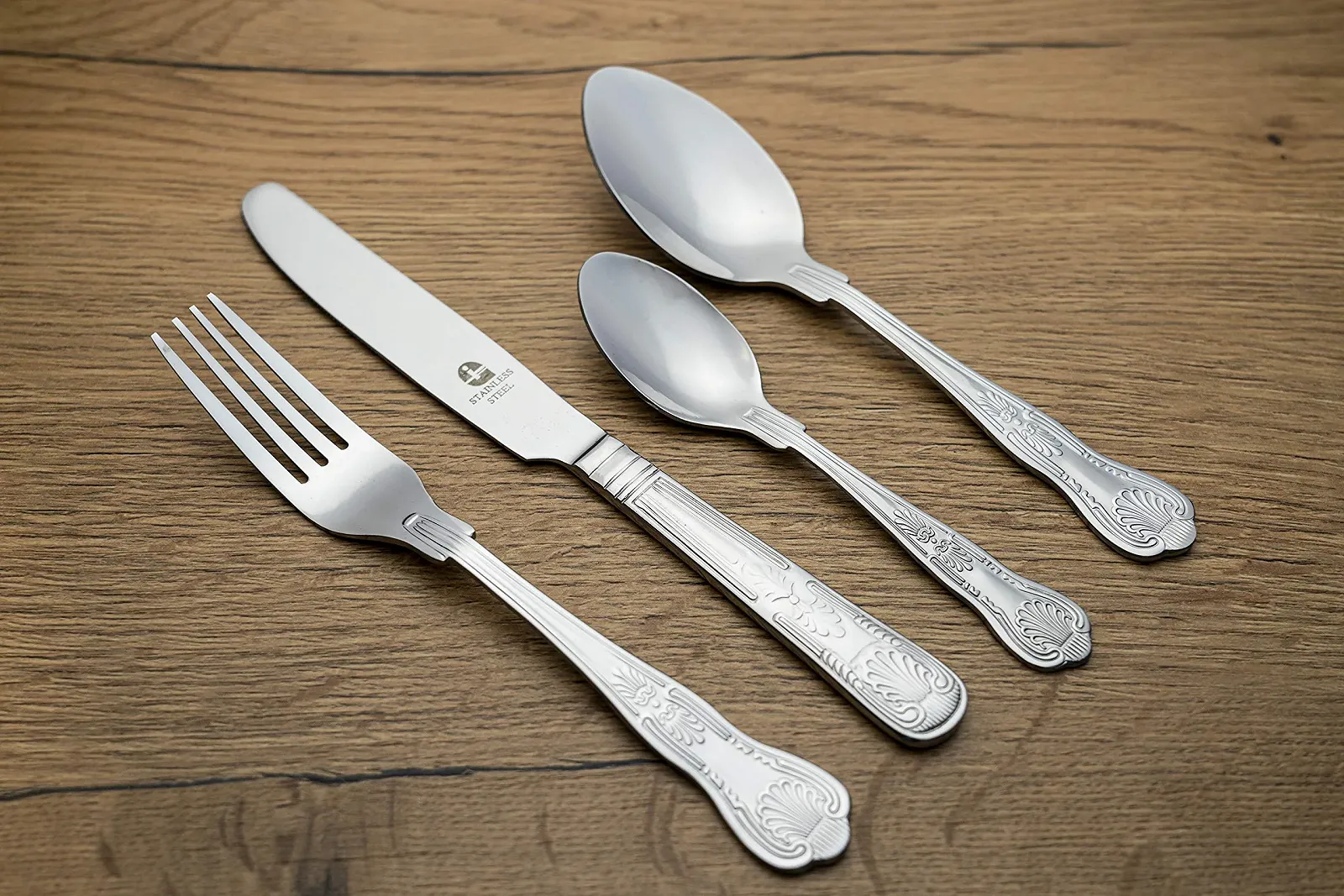 Ложка чайна Grunwerg Kings TESKGR, нержавіюча сталь 18/0, набір 12 штук, фото №2