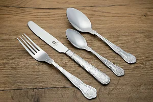 Ложка чайная Grunwerg Kings TESKGR, нержавеющая сталь 18/0, набор 12 штук synthetic.ua - Фото 1