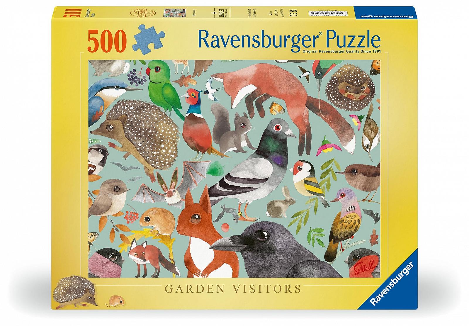 Пазл Ravensburger 12000658 Garden Visitors 500 деталей для дорослих та дітей від 12 років з тваринами, фото №2