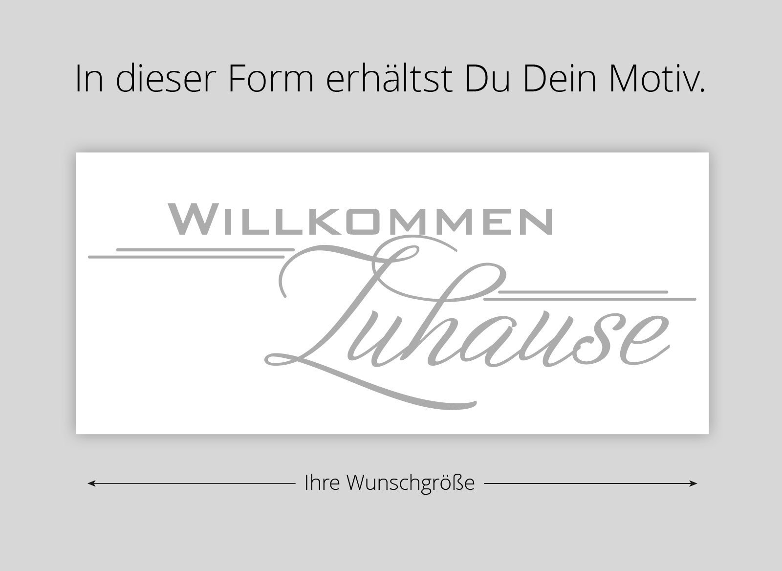Наклейка на стіну Grandora W1252 Welcome Home 45 x 15 см кремово-біла, фото №5