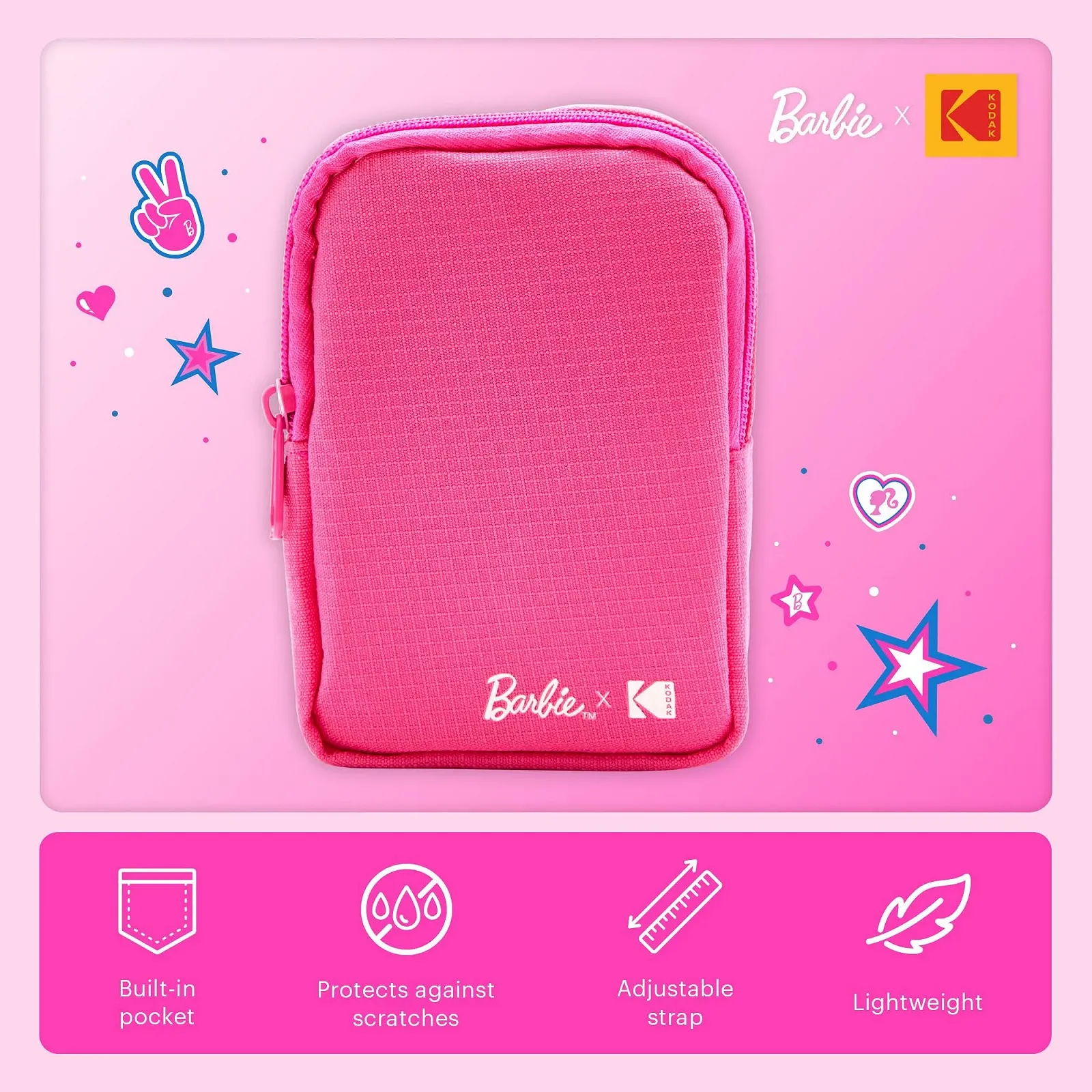Цифровая фотокамера мгновенной печати Kodak Barbie Printomatic Deluxe Bundle 5MP Zink 2x3 Barbie Case Album 20 Sheets Signature Style, фото №4