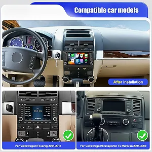 Штатна автомагнітола CAMECHO для VW Touareg Transporter TS Multivan / 7" / Сенсорна / 2/64Гб / Android 13 / Apple CarPlay / Android Auto / Bluetooth / WI-FI / GPS / USB ціна на synthetic.ua - Фото 1 Штатна автомагнітола CAMECHO для VW Touareg Transporter TS Multivan / 7" / Сенсорна / 2/64Гб / Android 13 / Apple CarPlay / Android Auto / Bluetooth / WI-FI / GPS / USB synthetic.ua - Фото 1