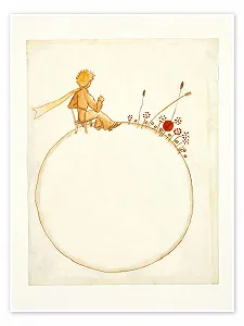 Постер The Little Prince (Le Petit Prince) 1942 50 x 70 см Бежевый - Фото 1
