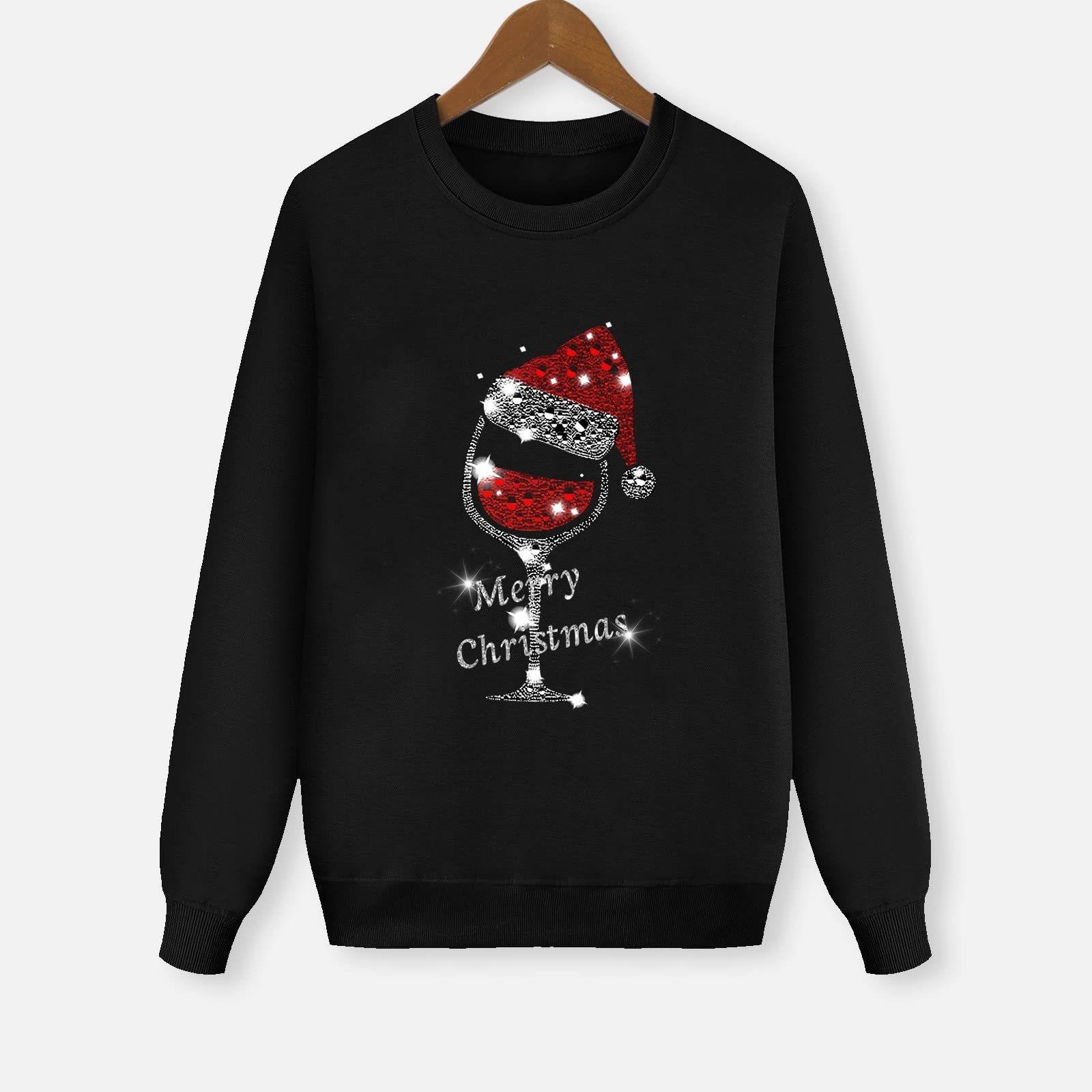 Рождественский свитер LIANGTUOHAI Свободный крой Длинный рукав Рождественский принт, фото №4 Рождественский свитер LIANGTUOHAI Свободный крой Длинный рукав Рождественский принт, фото №4