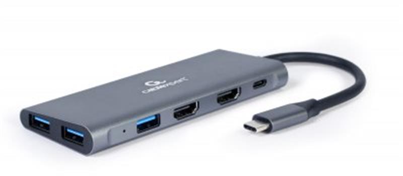 Док-станция Cablexpert USB-C 3-в-1 (A-CM-COMBO3-01), фото №1