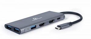 Док-станция Cablexpert USB-C 3-в-1 (A-CM-COMBO3-01) - Фото 1
