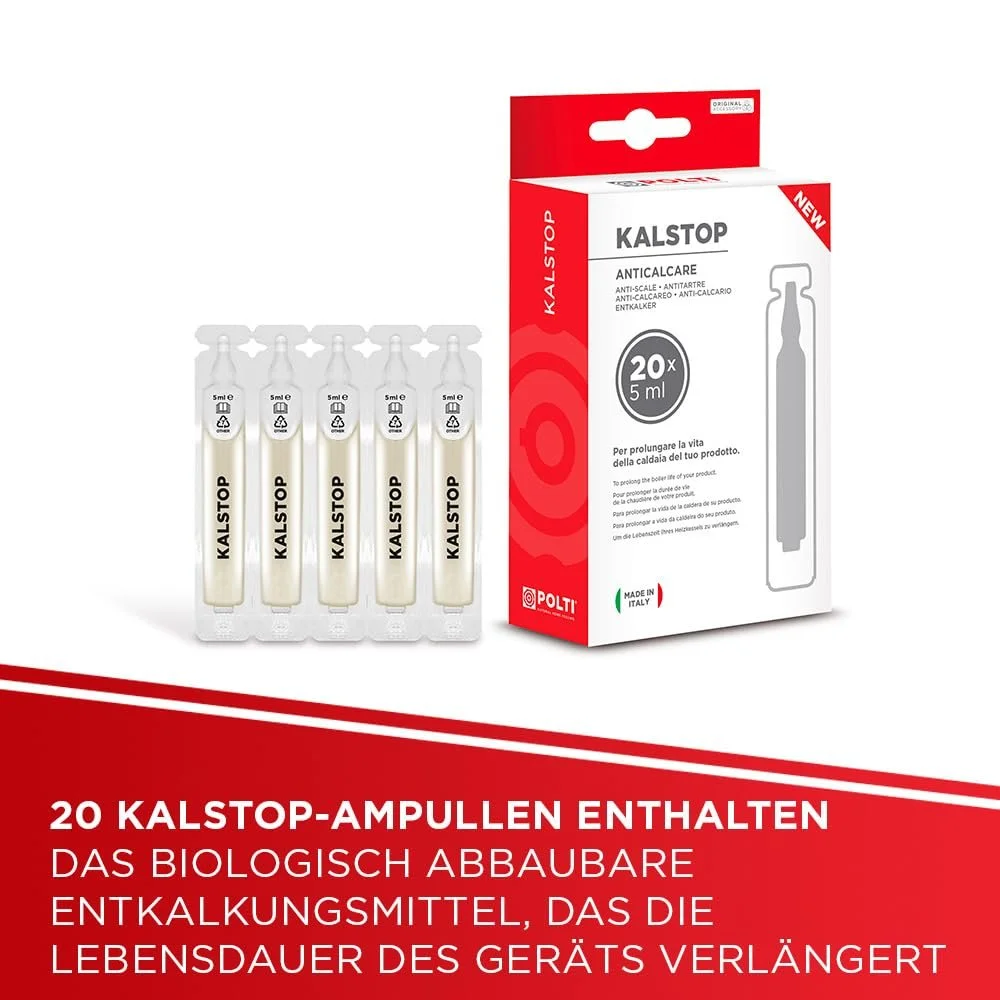 Пароочисник Polti Vaporetto Eco Pro 3.0 2000 W 2 L 4.5 bar з 20 ампулами Kalstop Сірий, фото №5