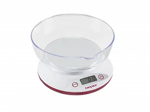 Купити Кухонні ваги BEPER BP.802 Цифрові з чашею 5 kg LCD White/Red - Фото 1 Кухонні ваги BEPER BP.802 Цифрові з чашею 5 kg LCD White/Red - Фото 1