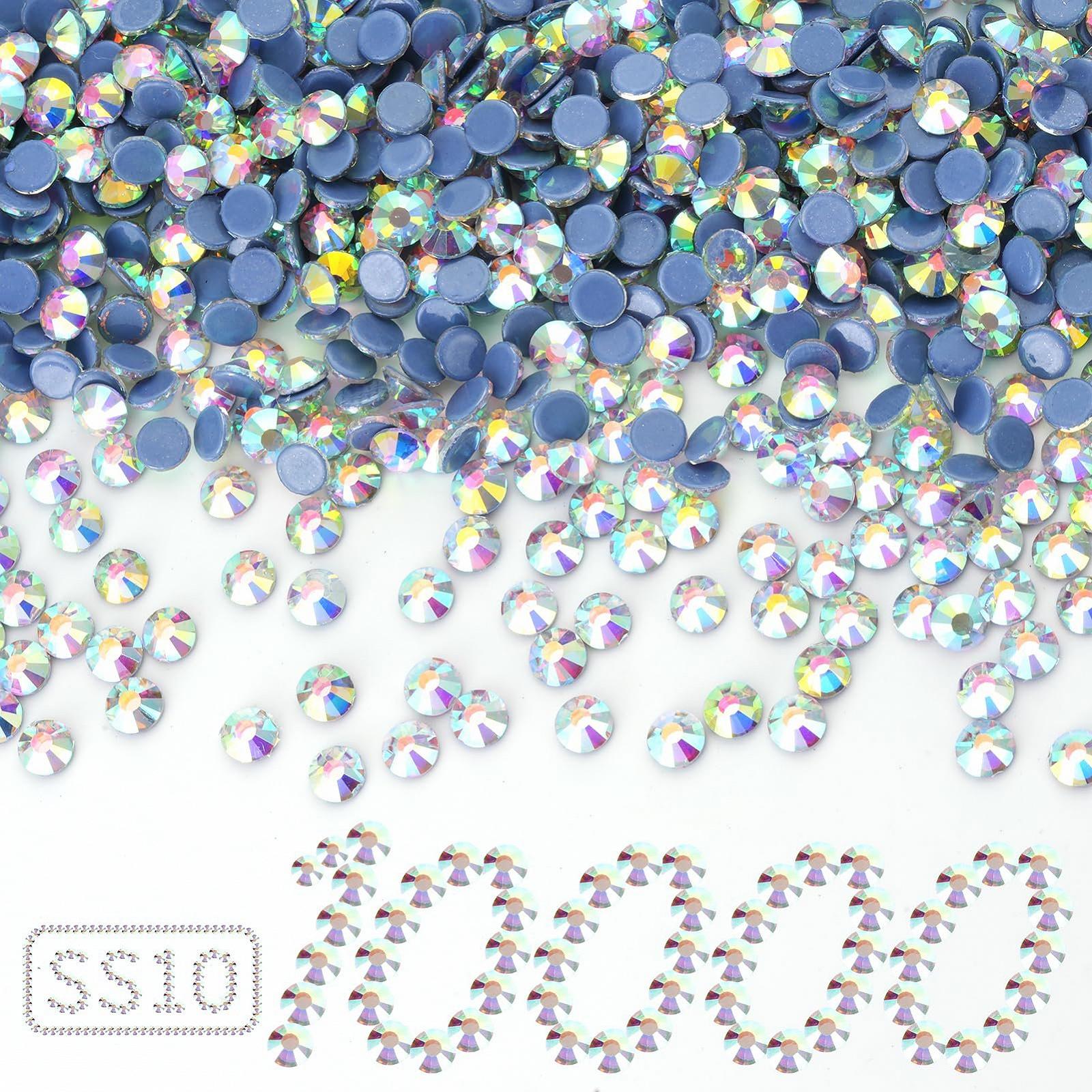 Термоклеевые Стразы Без бренда SS10 ClearAB, 2.7-2.9 мм, фото №2