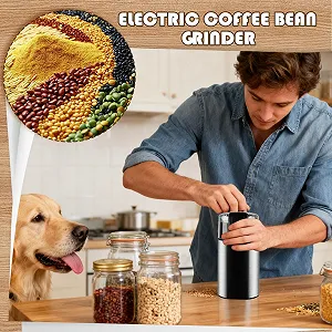 Кофемолка для кофейных зерен и специй, съемное кухонное устройство для сушеного перца чили, приготовления бобов мунг, трав, красной фасоли, кунжута synthetic.ua - Фото 1