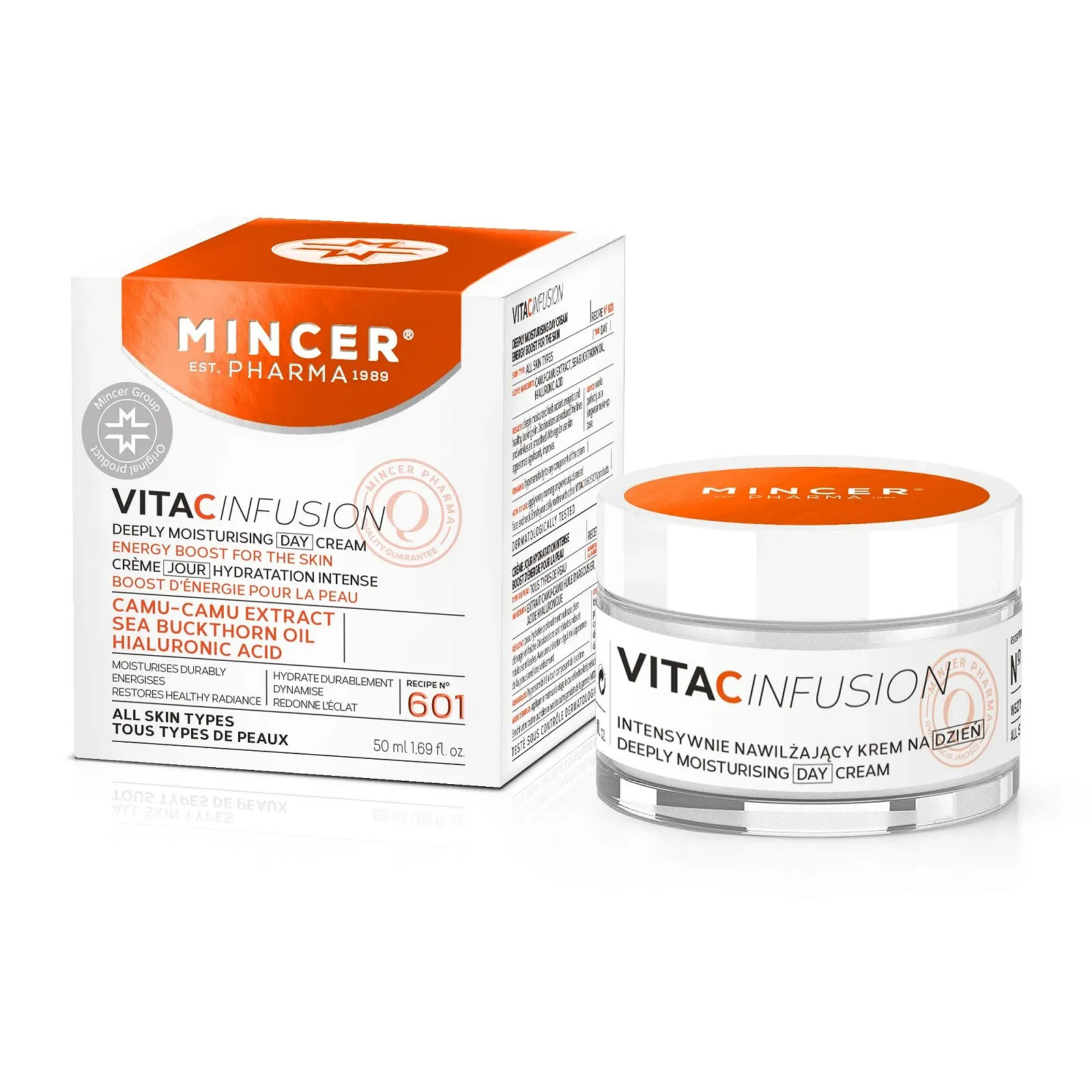 Денний крем для обличчя Mincer Pharma Vita C Infusion Глибоке зволоження 50 мл, фото №1 Денний крем для обличчя Mincer Pharma Vita C Infusion Глибоке зволоження 50 мл, фото №1