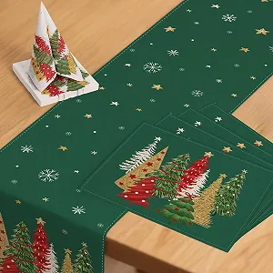 Купити Набір для декору столу ZWJD Christmas Green 40 x 140 см - Фото 1 Набір для декору столу ZWJD Christmas Green 40 x 140 см - Фото 1