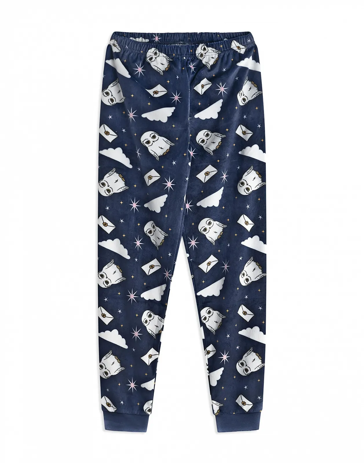 Комплект детской пижамы Harry Potter Hogwarts Hedwig, Топ с длинными рукавами из флиса шерпа и полные штаны для отдыха с принтом, фото №5 Комплект детской пижамы Harry Potter Hogwarts Hedwig, Топ с длинными рукавами из флиса шерпа и полные штаны для отдыха с принтом, фото №5