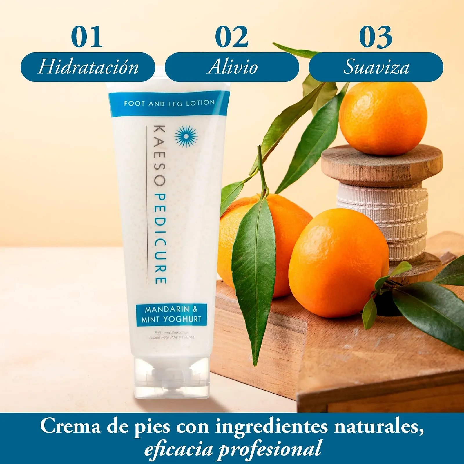 Лосьон для ног и стоп Kaeso Mandarin and Mint Yoghurt 250 мл, фото №3