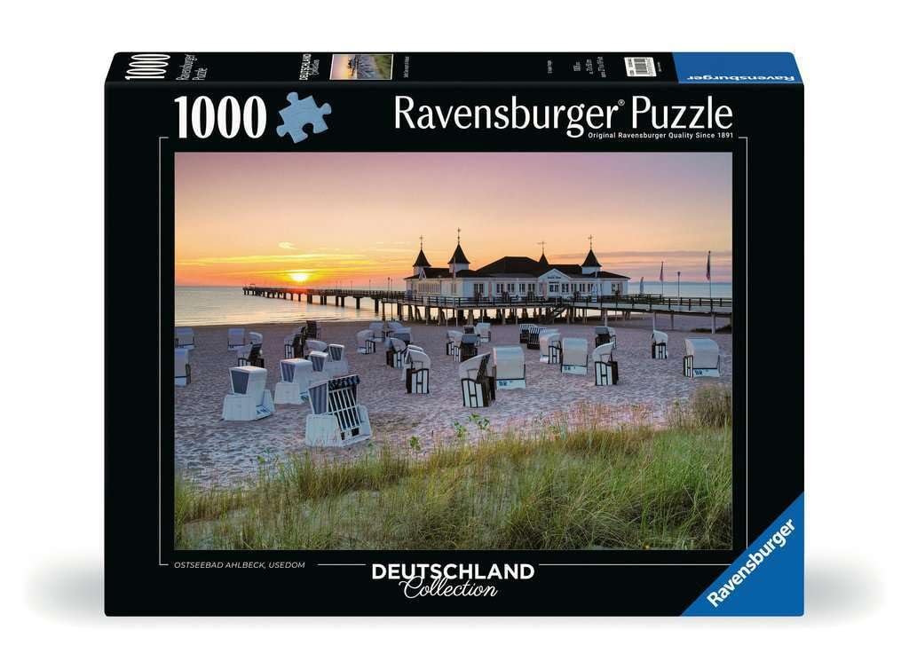 Пазл Ravensburger Baltic Sea resort Ahlbeck, Usedom 1000 деталей 14+, фото №1