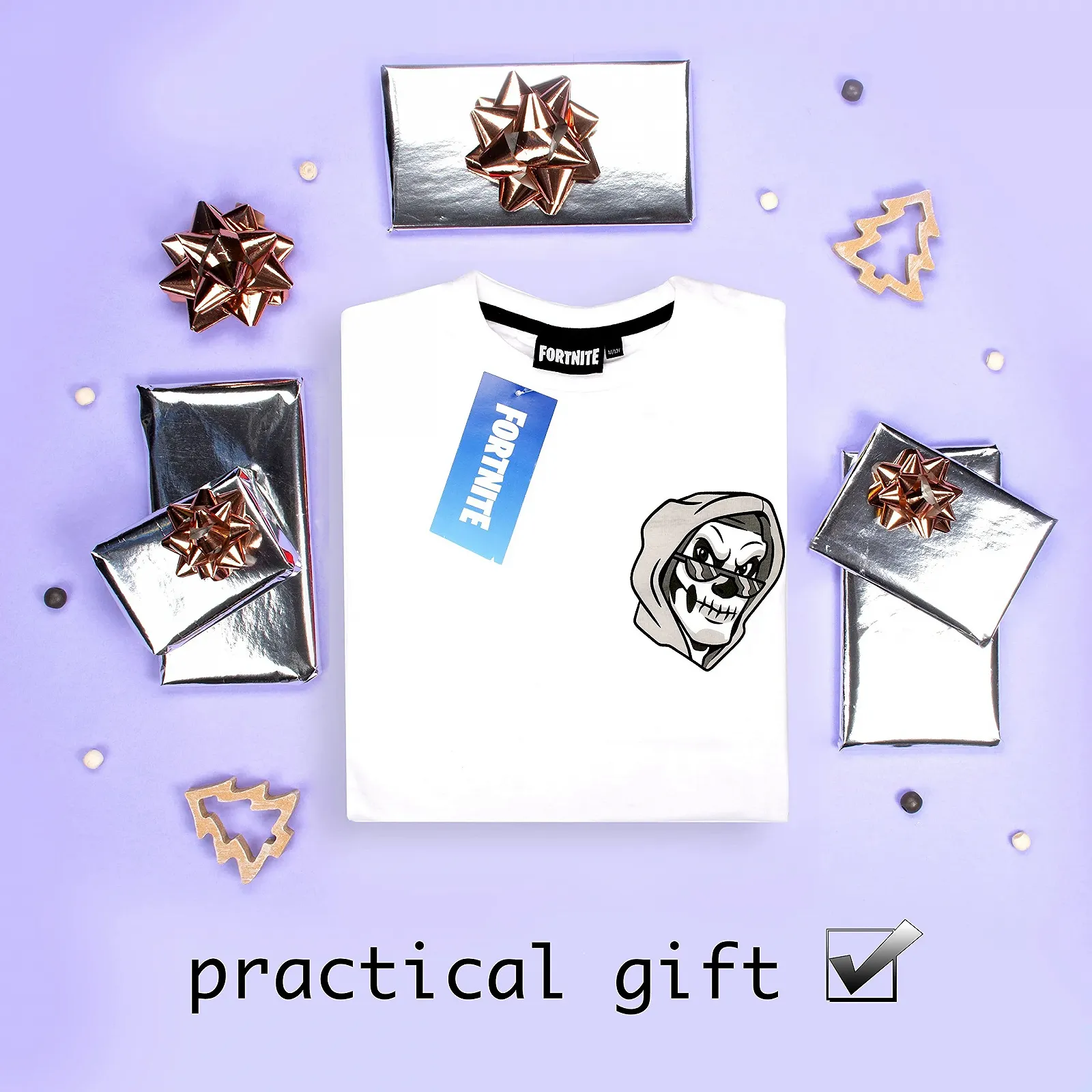 Дитяча піжама Fortnite Чорно-білий череп солдата, фото №4