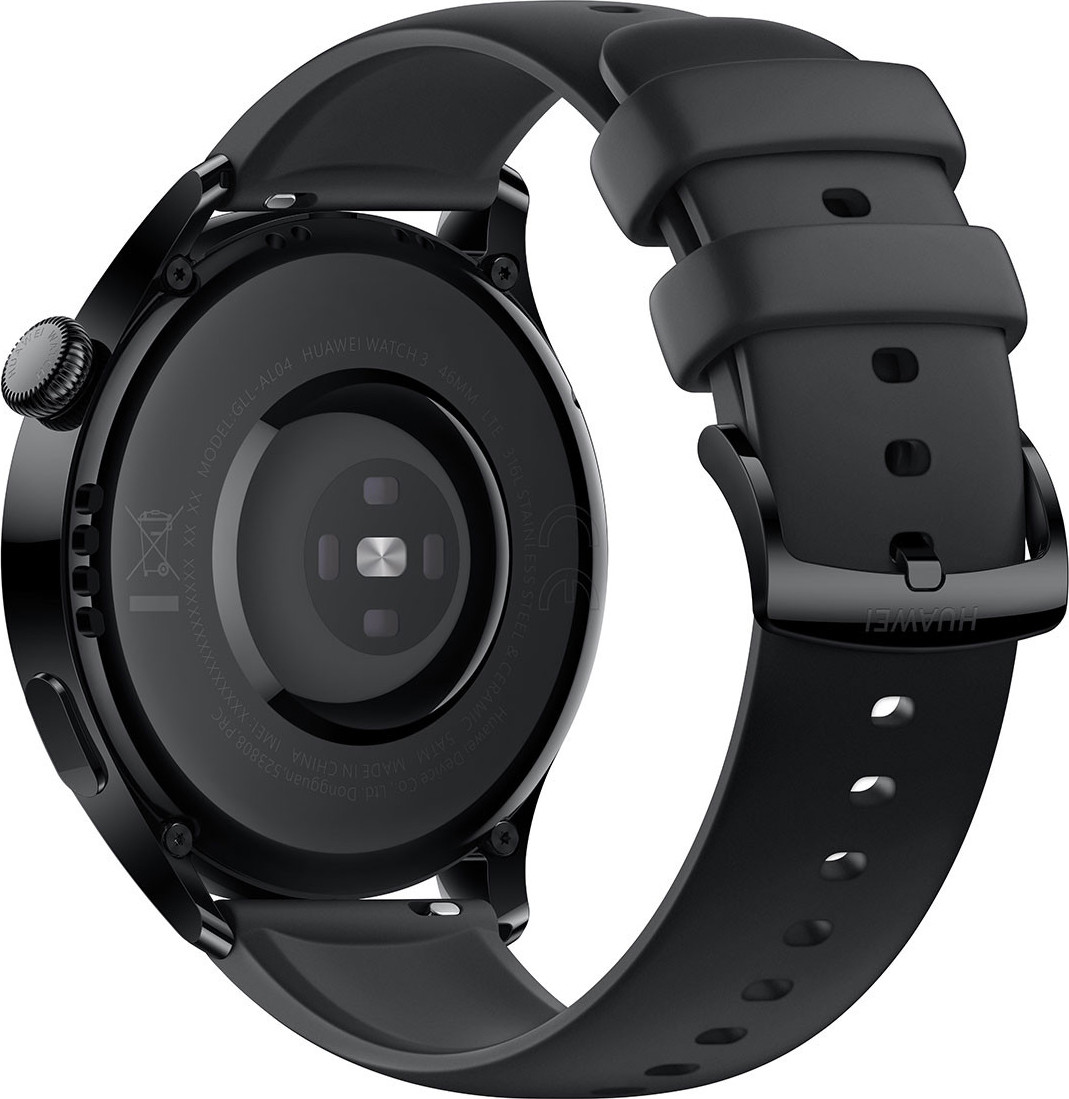 Смарт-годинник Huawei Watch 3 Active 46mm / eSIM / NFC / Wi-Fi / Bluetooth / 5ATM / Black, фото №4