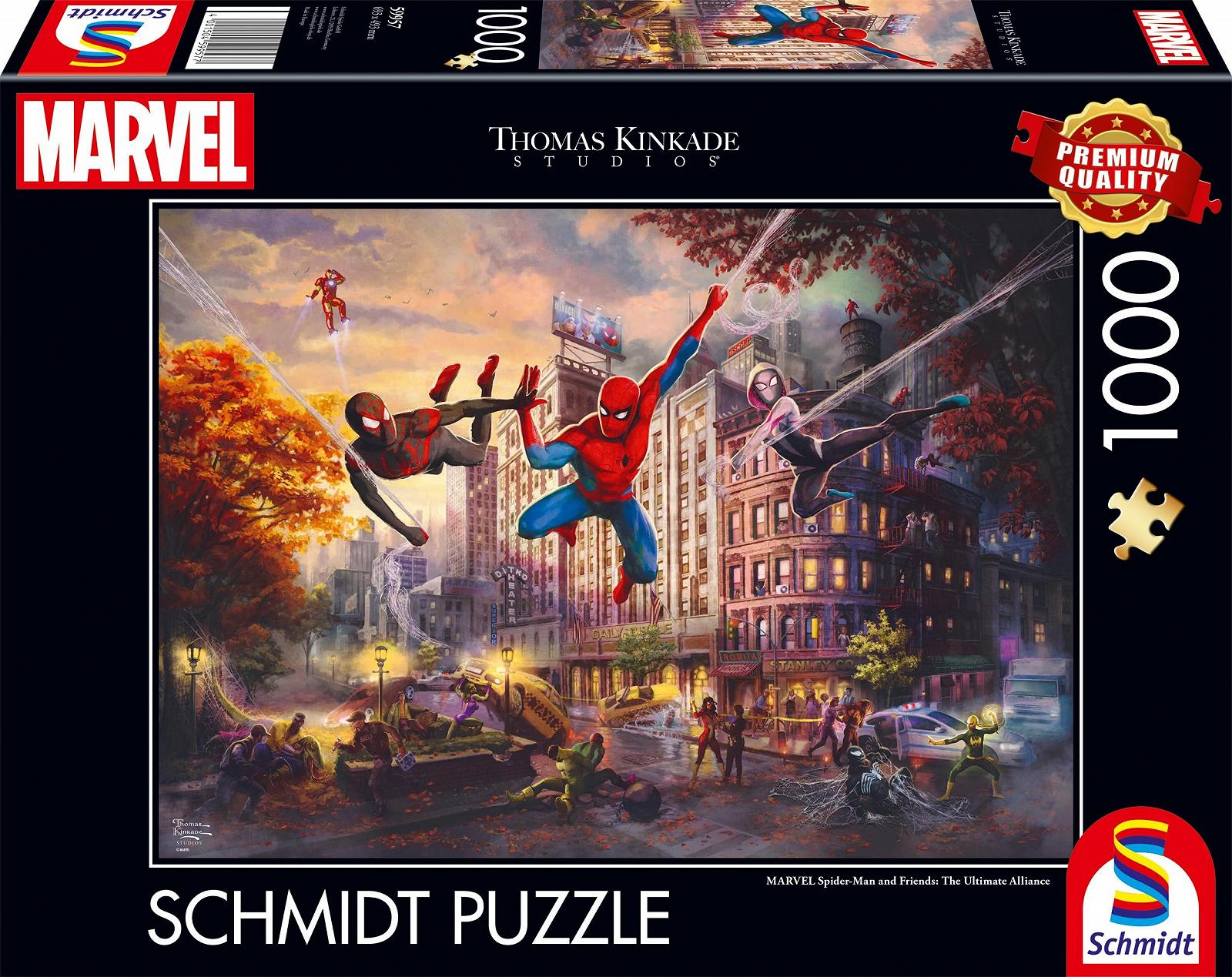 Пазл Schmidt Spiele Thomas Kinkade Spider-Man and Friends The Ultimate Alliance 59957 1000 деталей, фото №4
