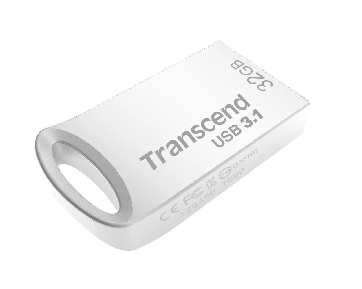 USB-флеш-накопичувач Transcend JetFlash 32GB Сріблястий, фото №1 USB-флеш-накопичувач Transcend JetFlash 32GB Сріблястий, фото №1
