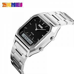 Годинник Skmei 1220SIBK Silver-Black synthetic.ua - Фото 1