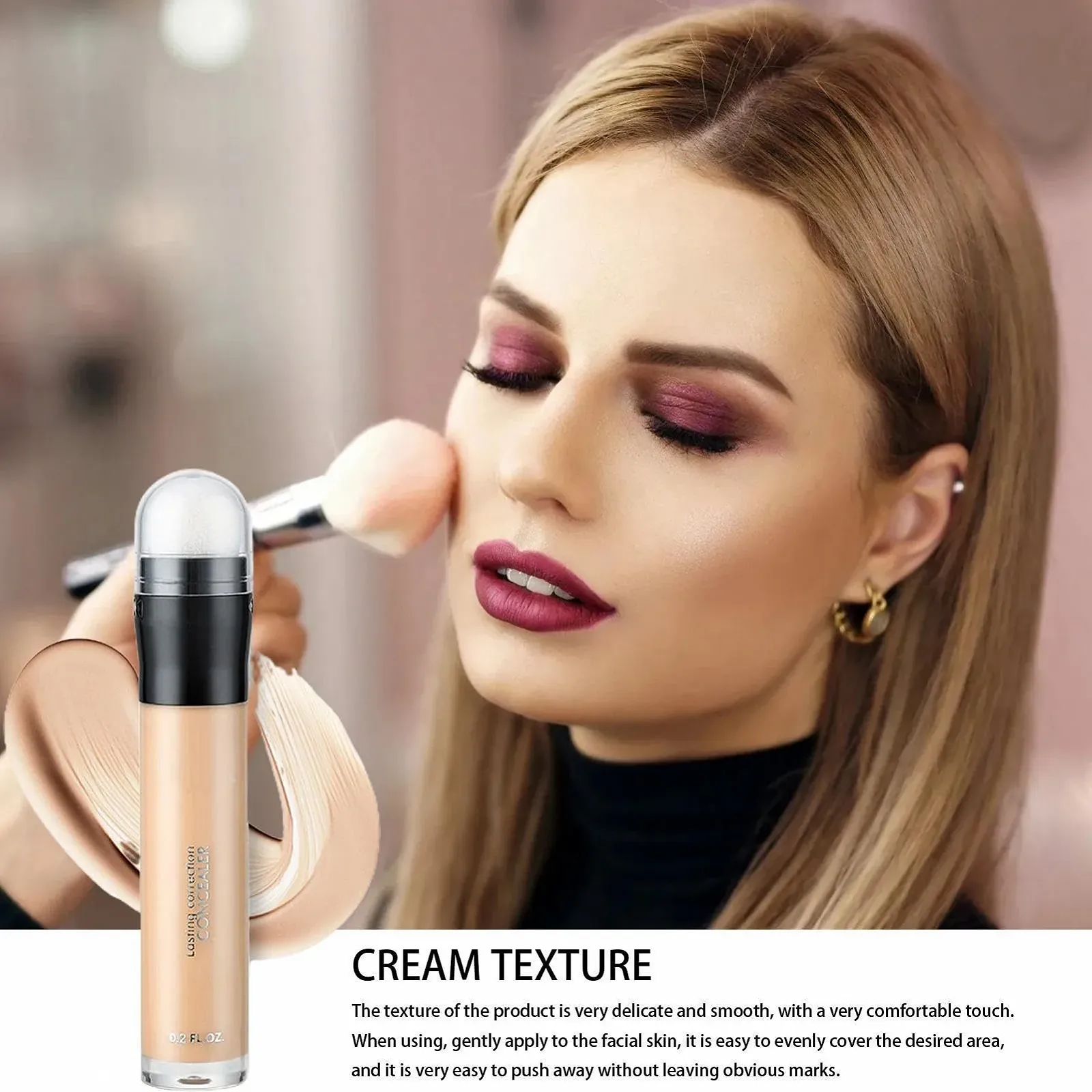 Консилер Fulenyi для шкіри навколо очей - Зволожуючий коректор темних кіл, освітлюючий макіяж для обличчя, кушон-основа, фото №2