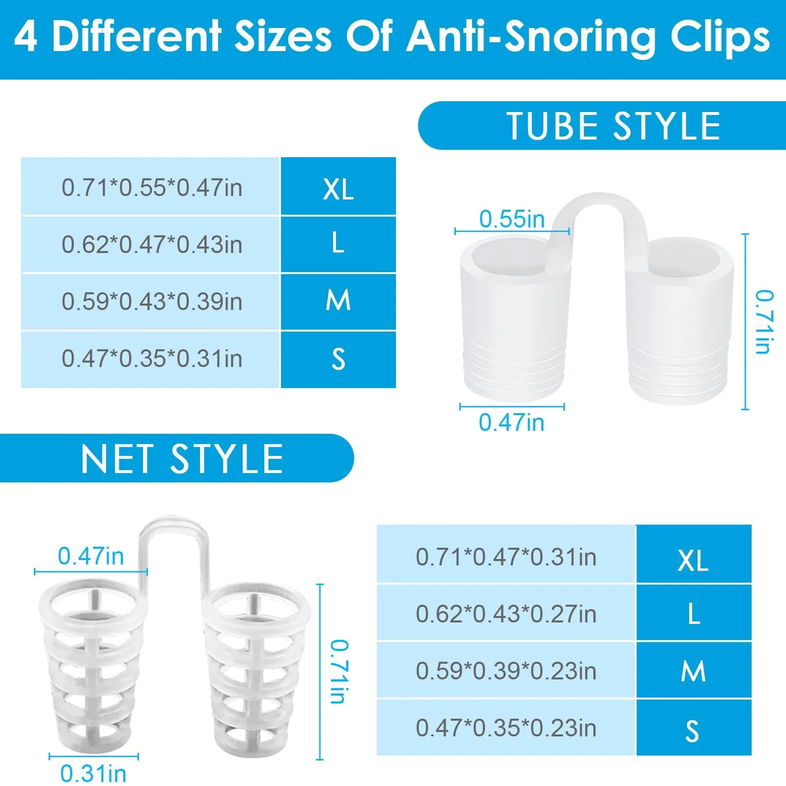 Кліпси проти хропіння Магнітні & Силіконовий роздільник для носа 16 штук, фото №2