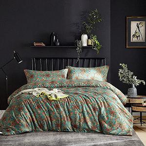 Постільна білизна Nyescasa Bohemian 220 x 240 см, 3 предмети, комплект постільної білизни Boho Renforce Vintage Flowers, двостороння постільна білизна з м'якої мікрофібри з блискавкою і 2 наволочки 80 x 80 см, двоспальне ліжко synthetic.ua - Фото 1