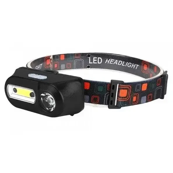 Налобный фонарь BL 1801A 1804A COB XPE сенсор 18650 USB charge Фонарик на голову аккумуляторный, фото №2