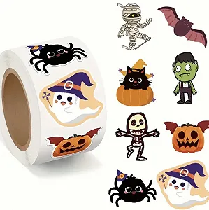 Наліпки для декорування Halloween, 8 штук - Фото 1