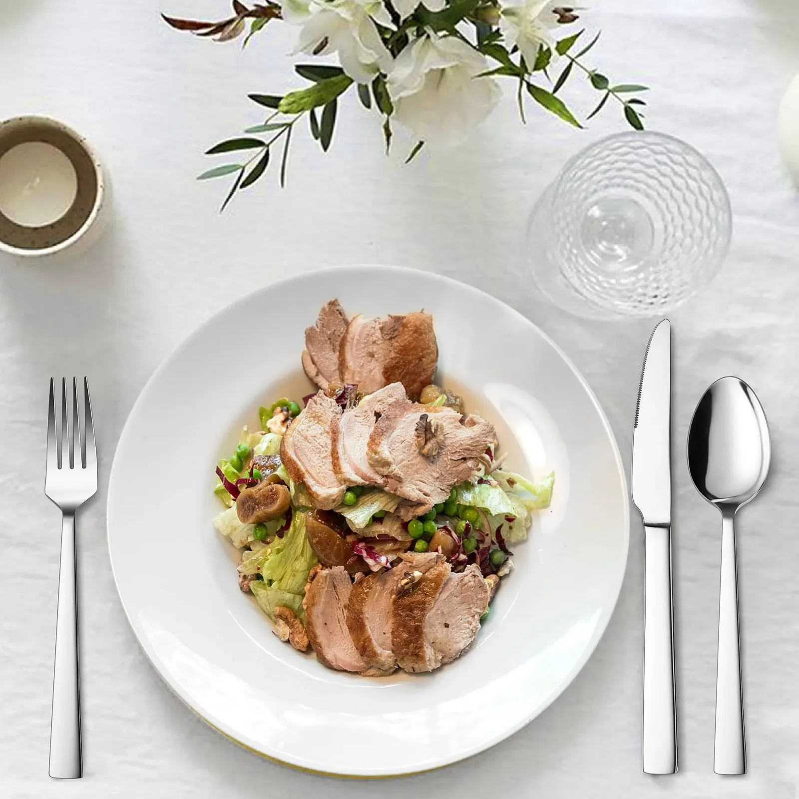 Набір столових приборів Herogo, 32 предмети для 8 осіб, з нержавіючої сталі, фото №5 Набір столових приборів Herogo, 32 предмети для 8 осіб, з нержавіючої сталі, фото №5