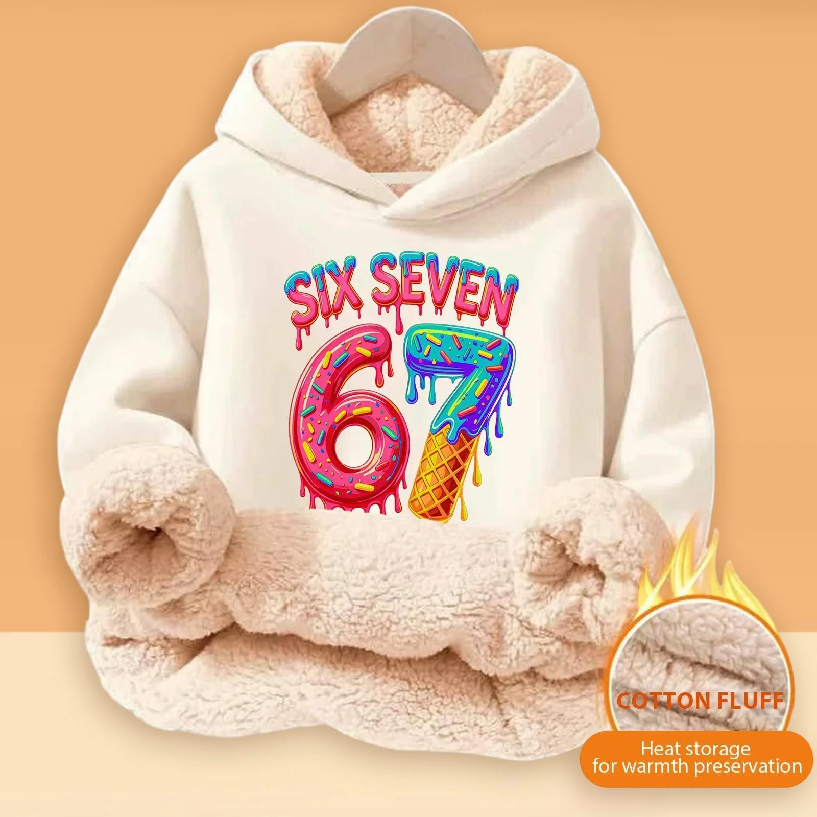 Толстовка 67 Prints, Худи для мальчиков 164 158, Пуловер, Свитеры для девочек-подростков, Худи, Зимняя 134, Зимняя куртка Essentials, Мягкий тренировочный джемпер, Детский джемпер, фото №4