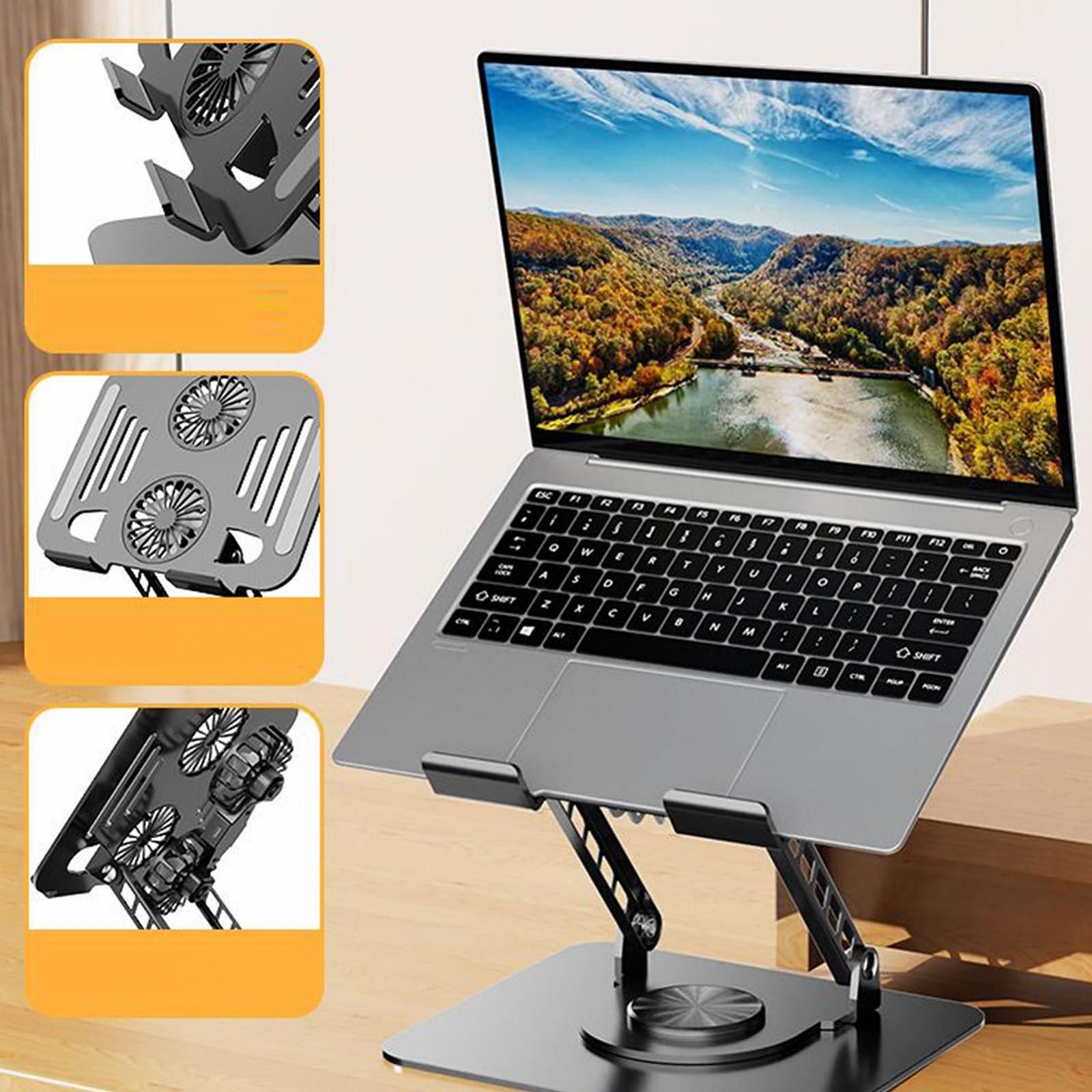 Регулируемая Подставка для Ноутбука Складная Охлаждающая Подставка Эргономичная Держатель для Компьютера Складной Держатель для Компьютера | Портативные Аксессуары для Ноутбука для Стола, Офиса, Дома, Общежития, фото №8