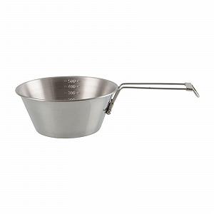 Миска FSJMTQTS для кемпинга из нержавеющей стали с складной ручкой 14 x 6 см - Фото 1