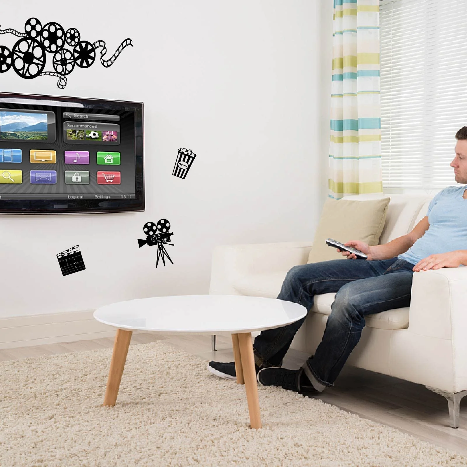 Наклейка на стіну SUPERDANT Film Roll Abstract Antique Cinema 30 x 90 см, фото №5