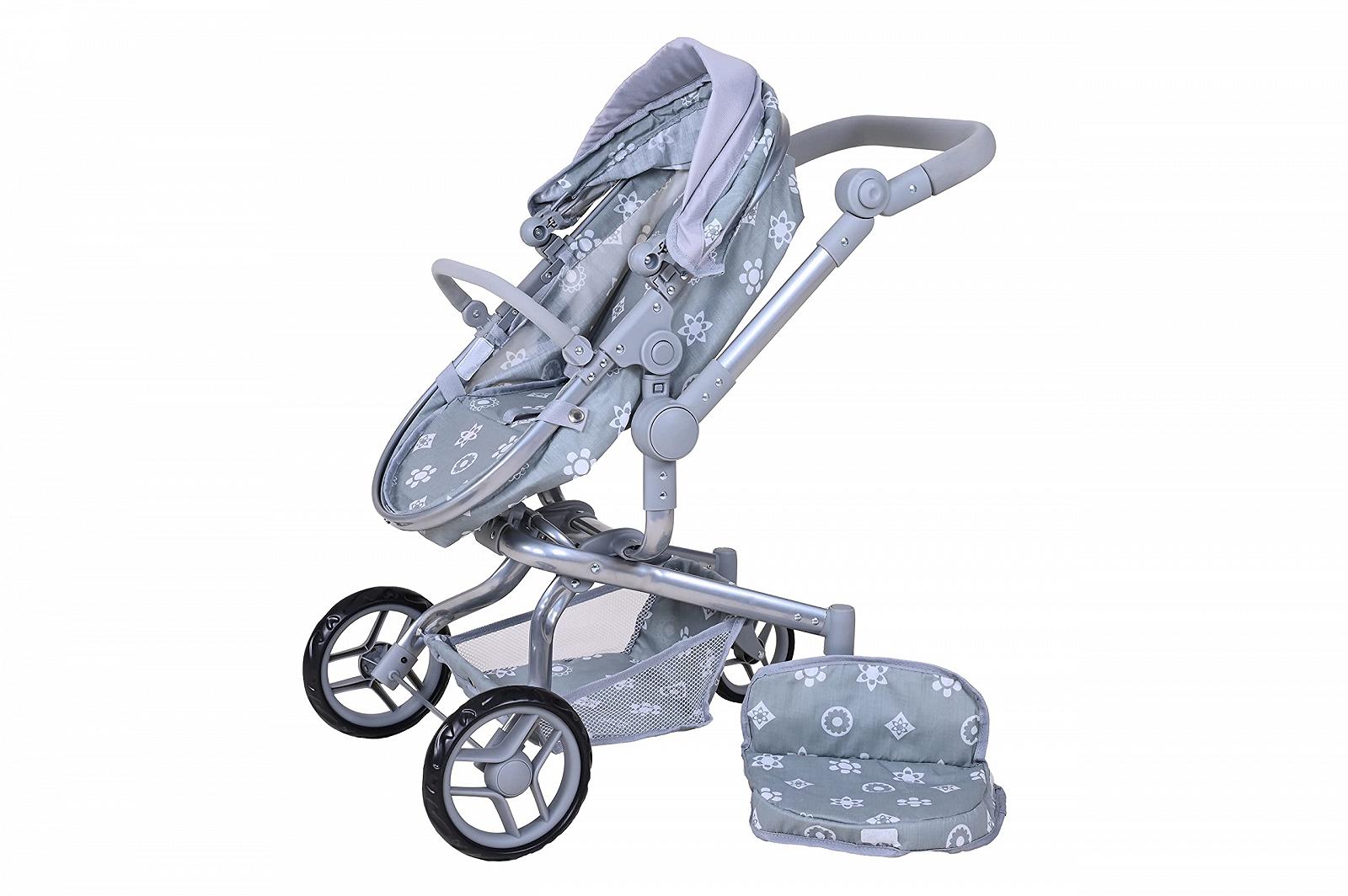Коляска для ляльок KNORRTOYS.COM Boonk 90940 Королівський Сірий, фото №6