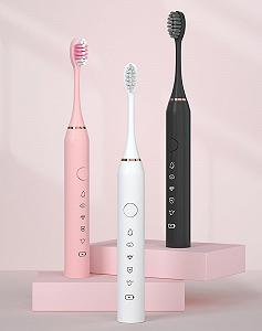 Електрична акумуляторна зубна щітка IPX7 22 x 2,5 см White synthetic.ua - Фото 1