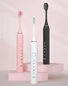 Електрична акумуляторна зубна щітка IPX7 22 x 2,5 см White synthetic.ua - Фото 1